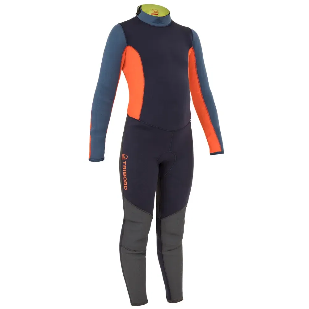 Детский комбинезон с принтом Blue Black/Vermilion/Turkish Blue DECATHLON