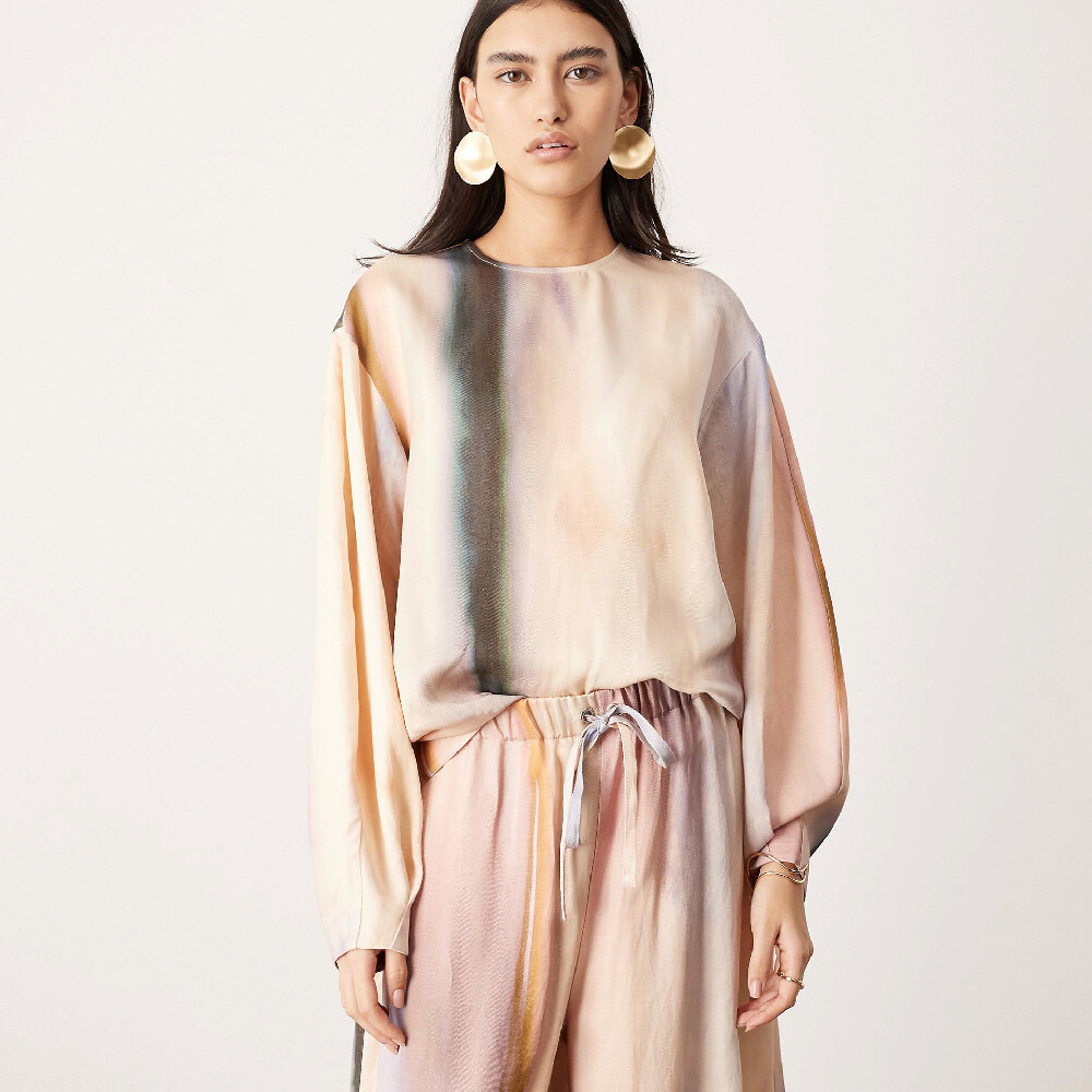 

Лонгслив Asos Edition Satin, мультиколор