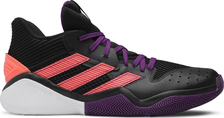 

Кроссовки Adidas Harden Stepback 'Black Purple Coral', черный