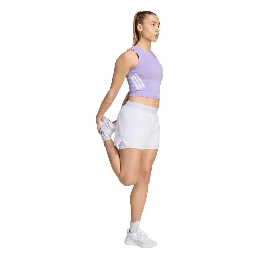 Шорты спортивные с принтом Run Ess 21 S adidas, Фиолетовый — фото 4