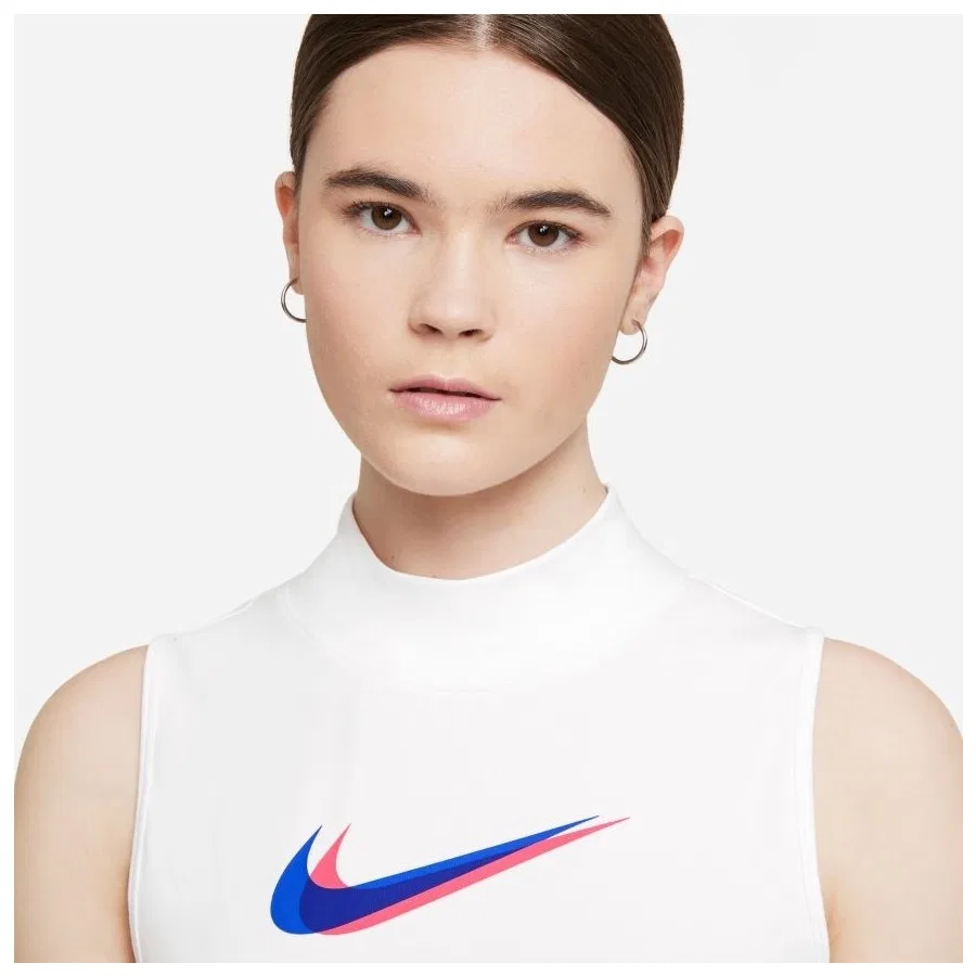 Топ с воротником-стойкой Nike Sportswear Mock-Neck, Белый — фото 4