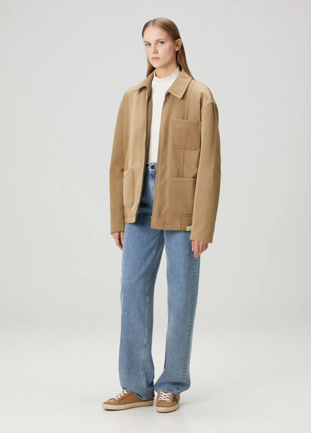 Женский жакет Golden Goose, light khaki — фото 2