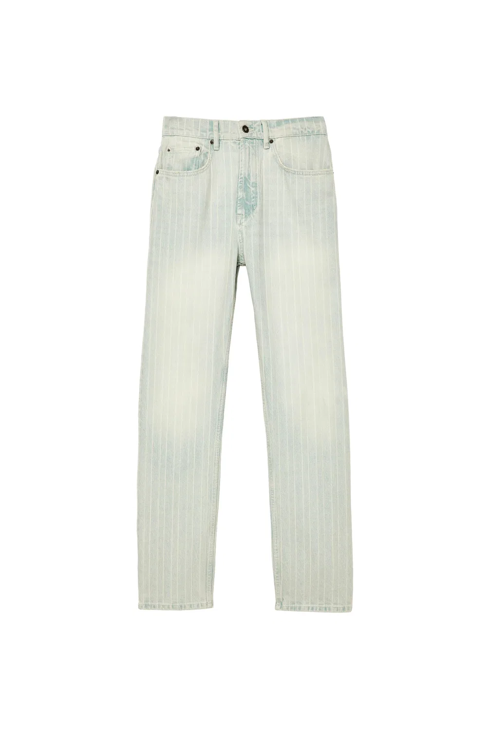Прямые джинсы с узором «елочка» ZARA, Light Blue — фото 3