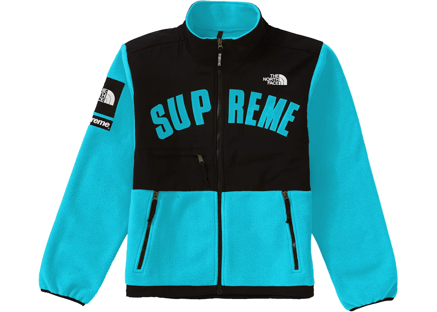 Мужская куртка флисовая с принтом Arc Logo Supreme The North Face, Teal