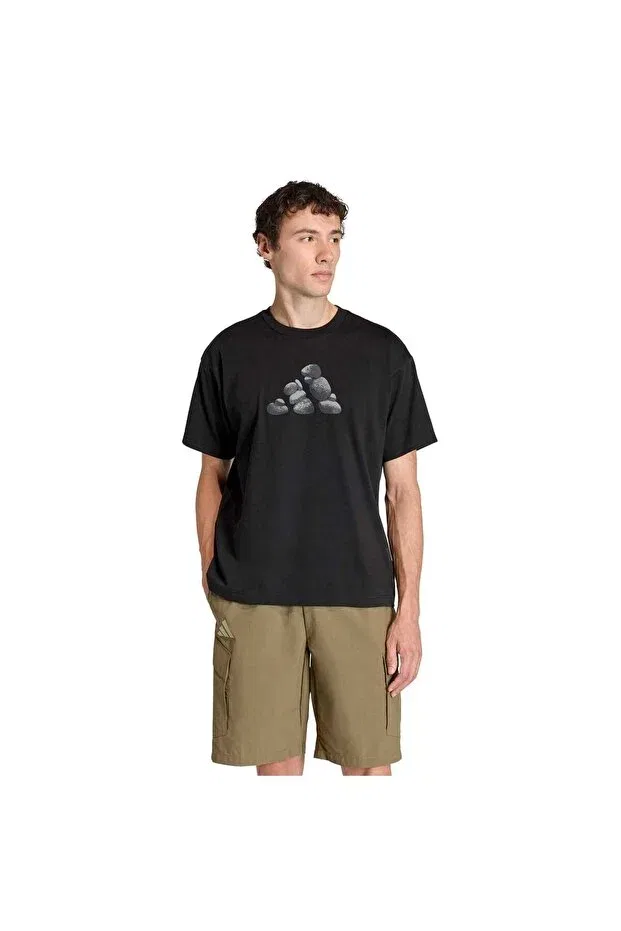 Женская спортивное футболка с принтом U rocks g t unisex sports t-shirt kb9666 Adidas, Black