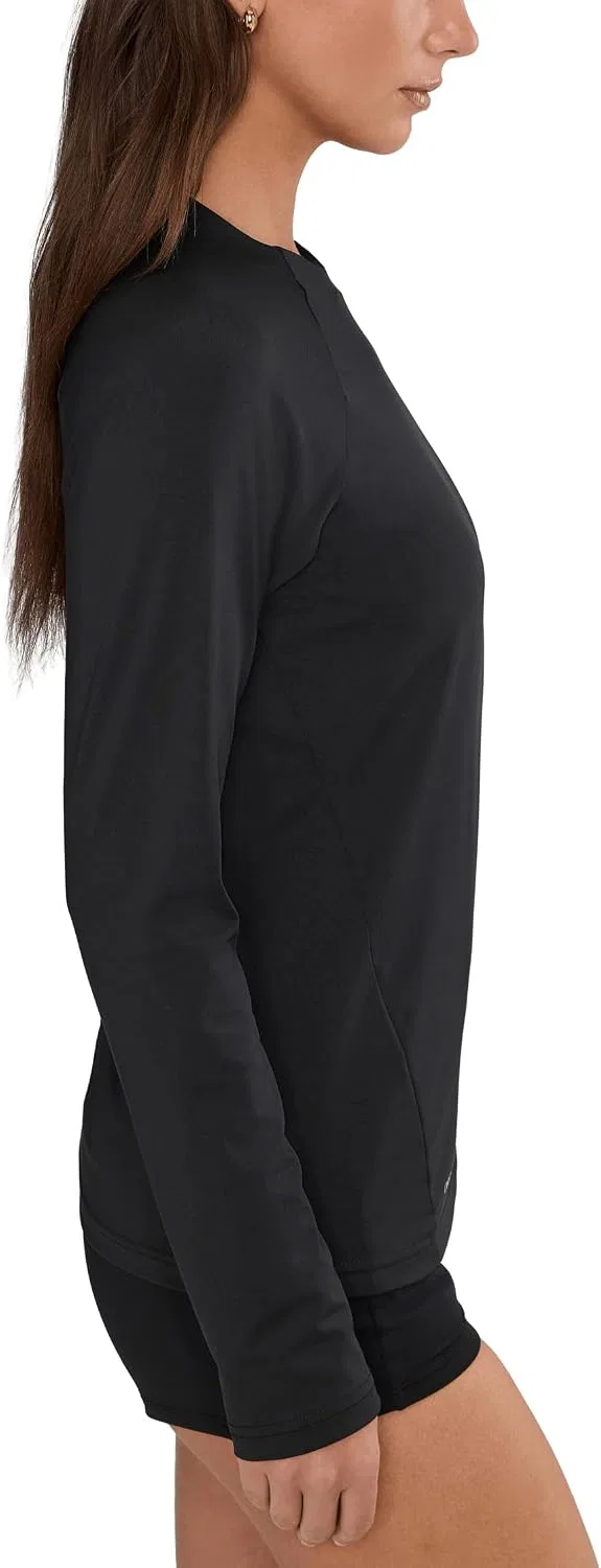 Женская рашгард футболка с длинным рукавом Nike Dri-FIT UV, Black — фото 3