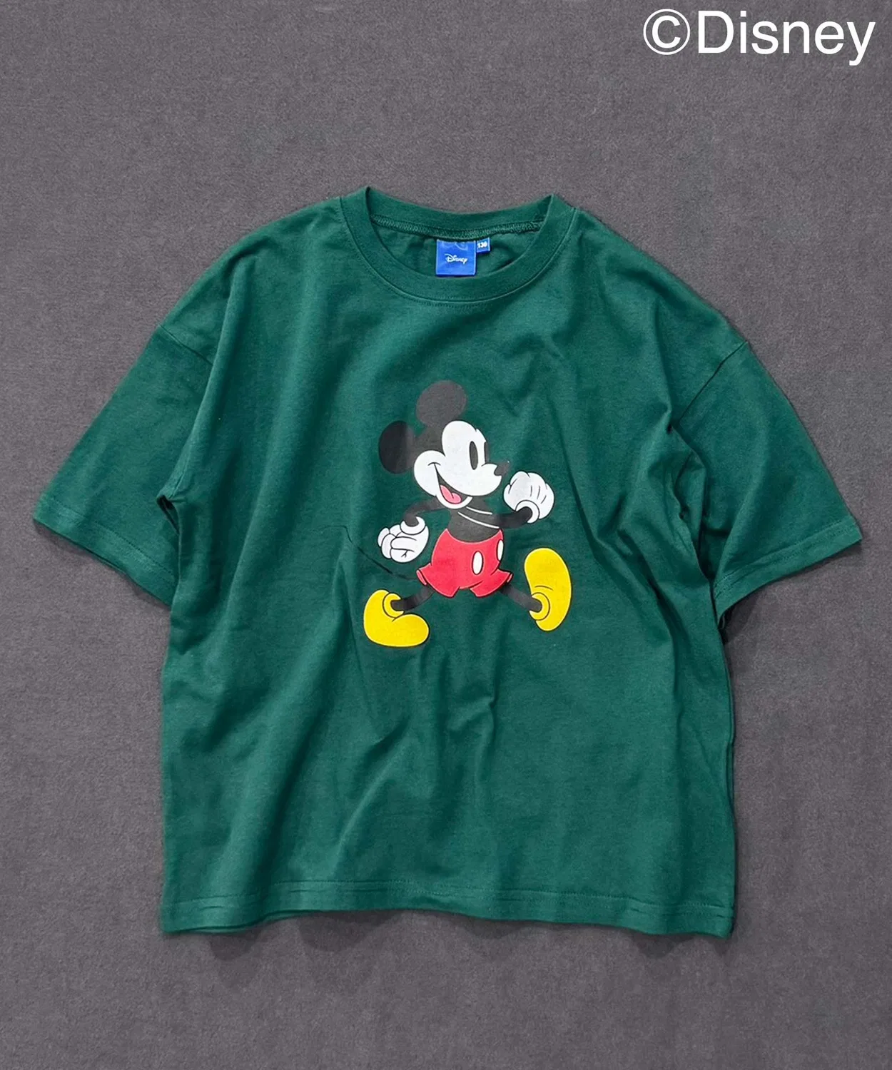 Детская футболка BIG с принтом Mickey Mouse Disney, Dark Green