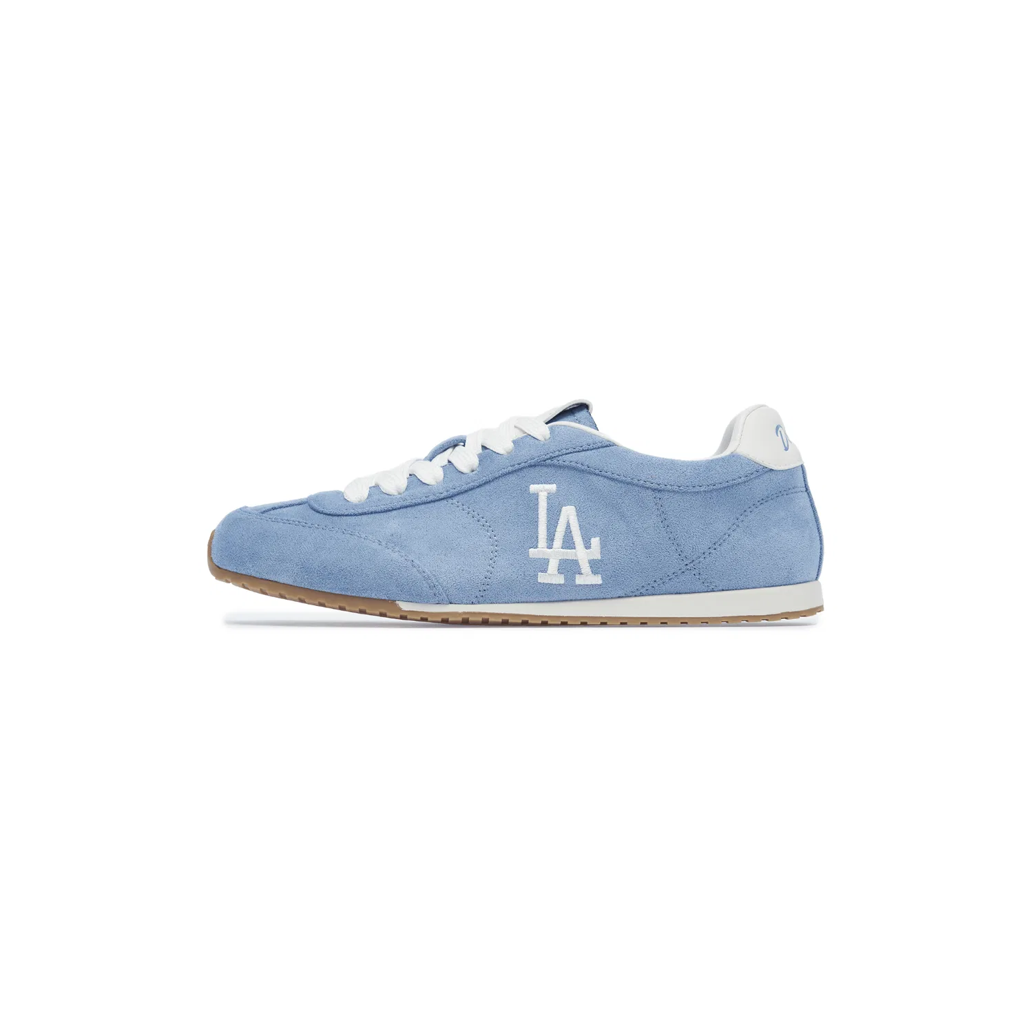 Детские повседневные кроссовки из замши MLB Los Angeles Dodgers Suede Coverage Lightweight Low top Casual Shoes, Sky Blue