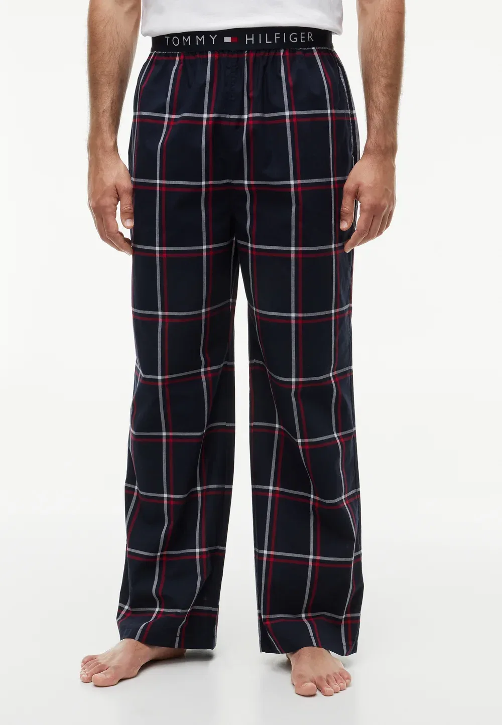 Оригинальные пижамные штаны с принтом в виде брюк Tommy Hilfiger, Windowpane