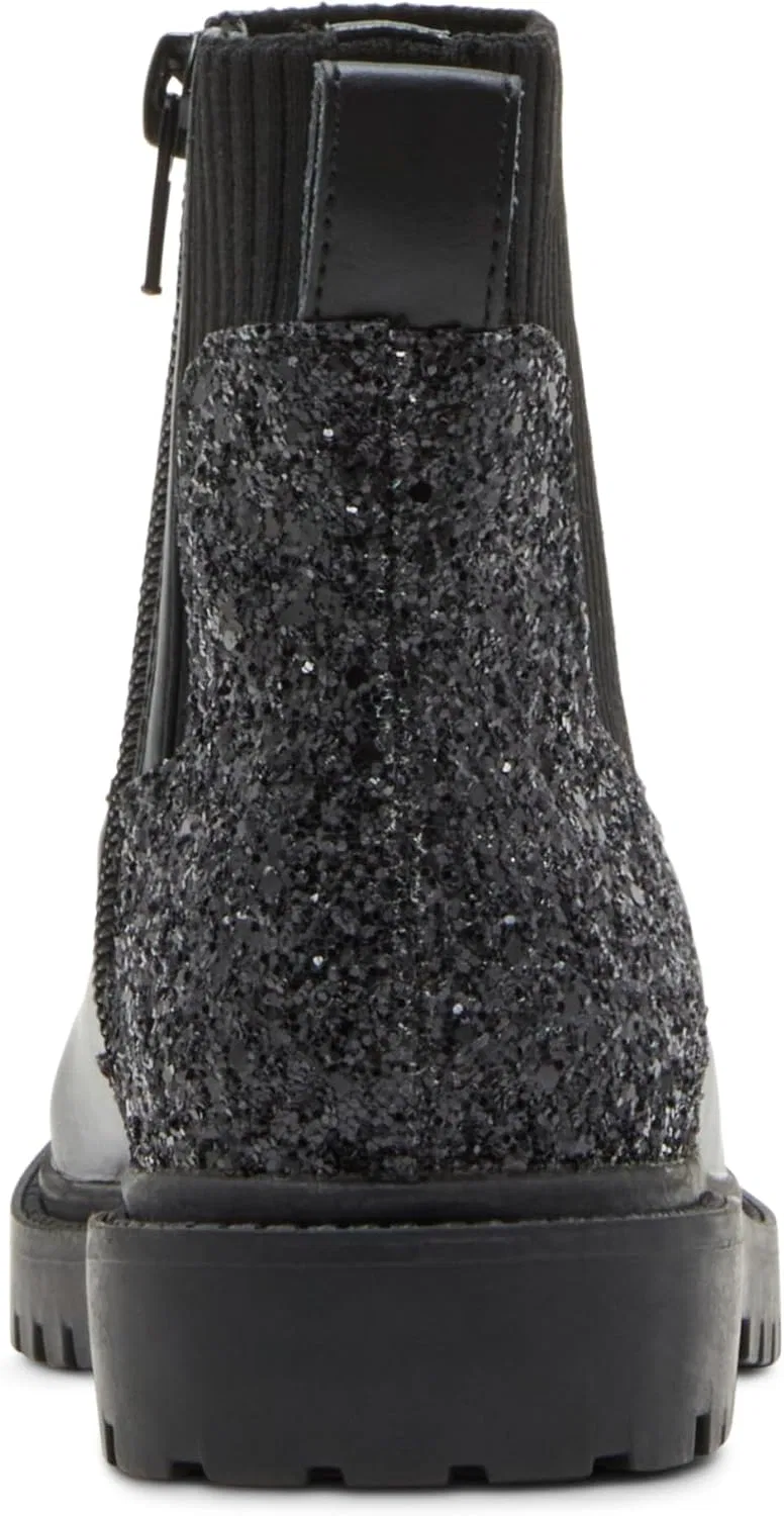 Детские сапоги для девочек Lilyana Steve Madden, Black Glitter — фото 3