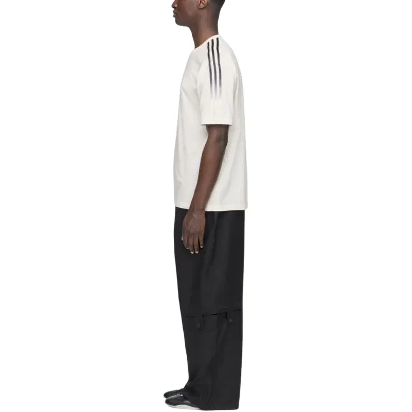 Мужская футболка с градиентным принтом Adidas x Y-3 Gradient Stripes T-shirt, белый — фото 4