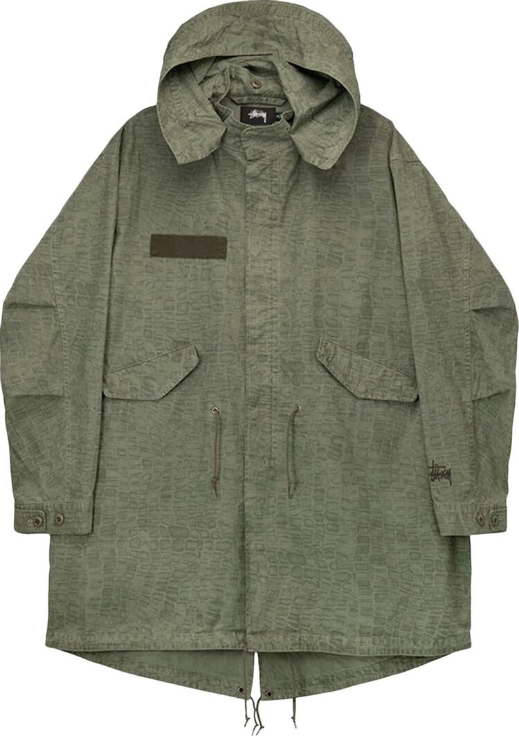 

Парка Stussy Nyco Fishtail Parka 'Olive', зеленый