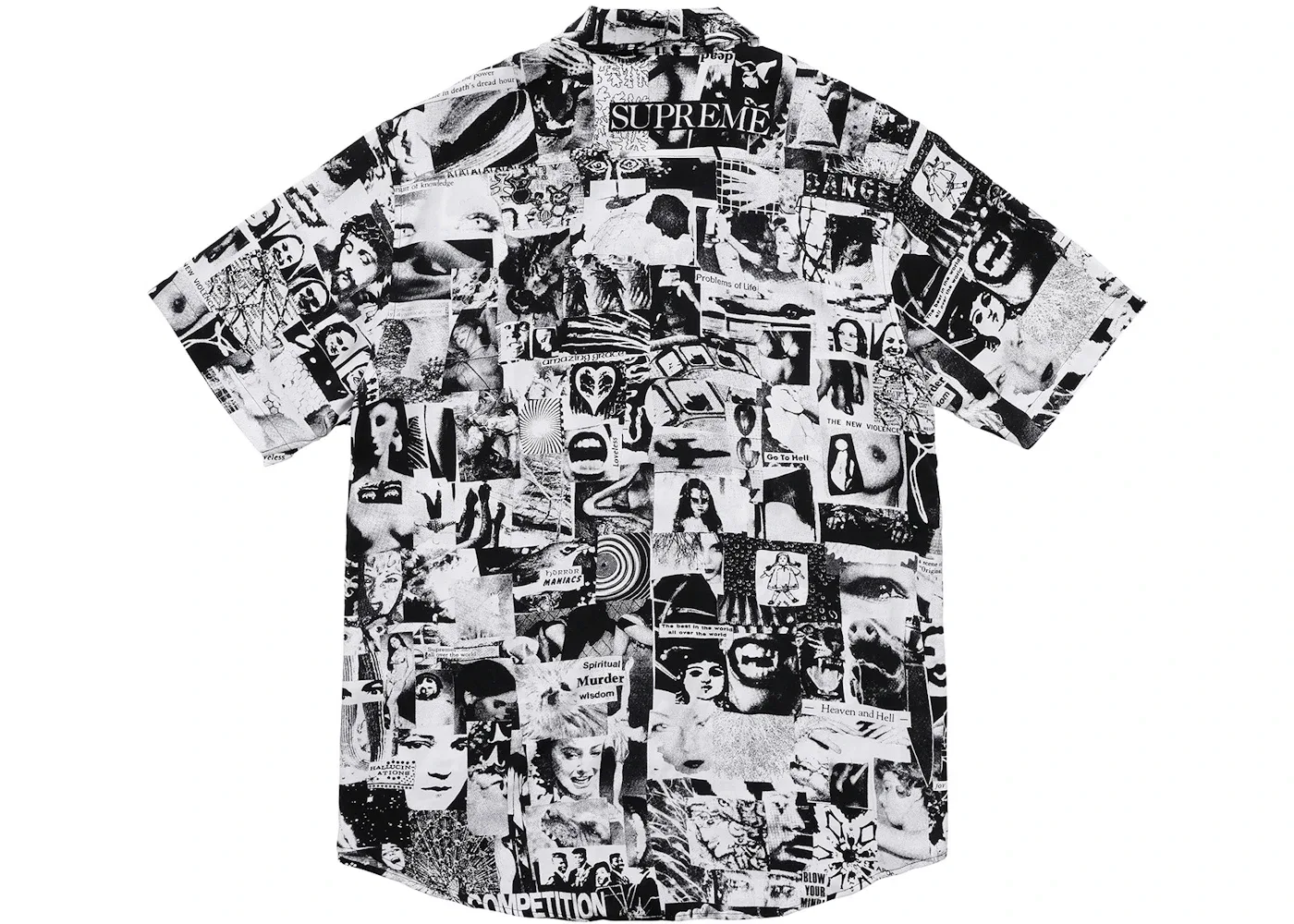 Мужская рубашка Supreme Supreme Vibrations Rayon Shirt, White — фото 2