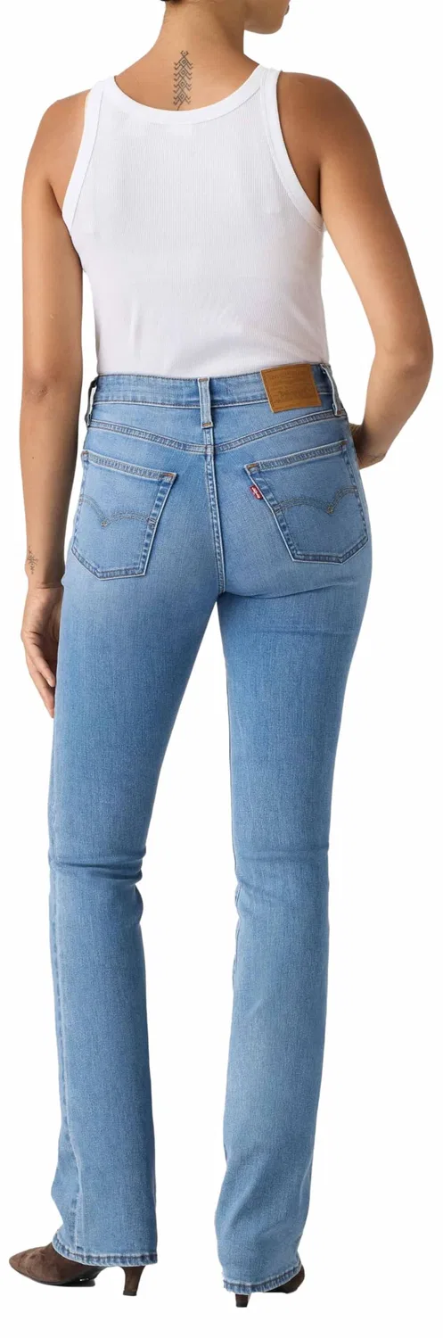 Женские джинсы с высокой посадкой и клешем от колена Levi's, True Blue Mid — фото 4