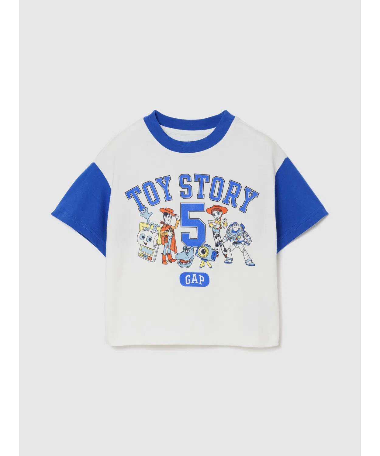 Детская футболка с принтом Disney, Mickey Mouse, Gap, White/Blue
