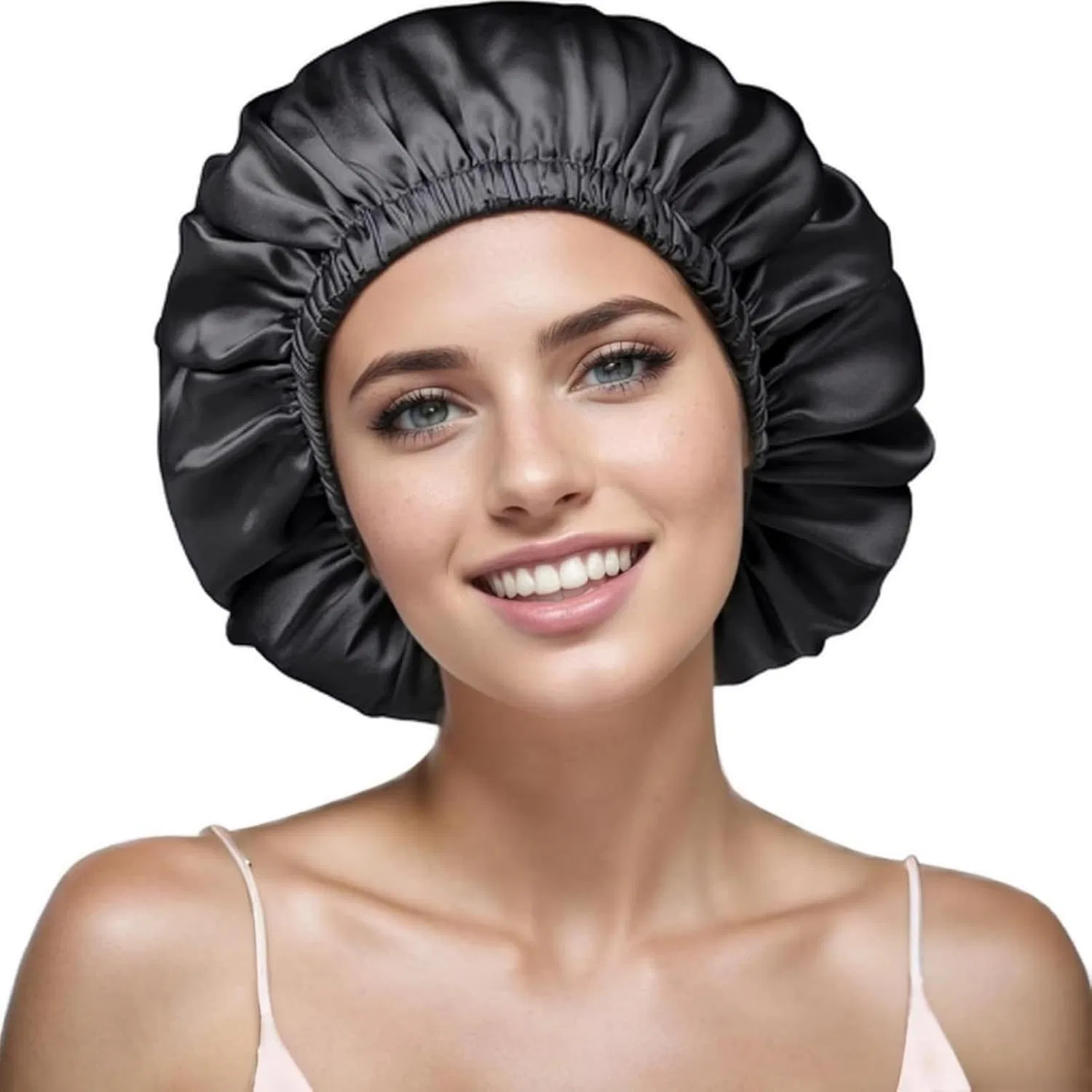 Двухслойная шапочка для душа WESTWE, 1 шт, Schwarzbeige
