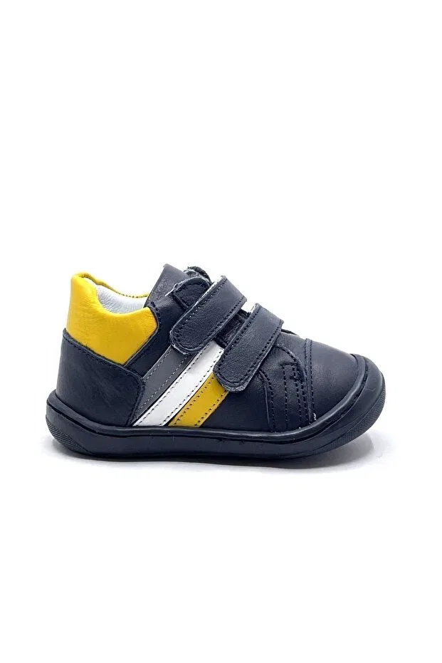 Детские туфли для мальчиков ортопедические на липучке Lepi, Navy Blue