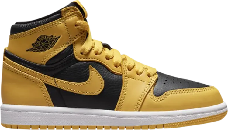 

Кроссовки Air Jordan 1 Retro High OG PS Pollen, желтый, Желтый;коричневый, Кроссовки Air Jordan 1 Retro High OG PS Pollen, желтый