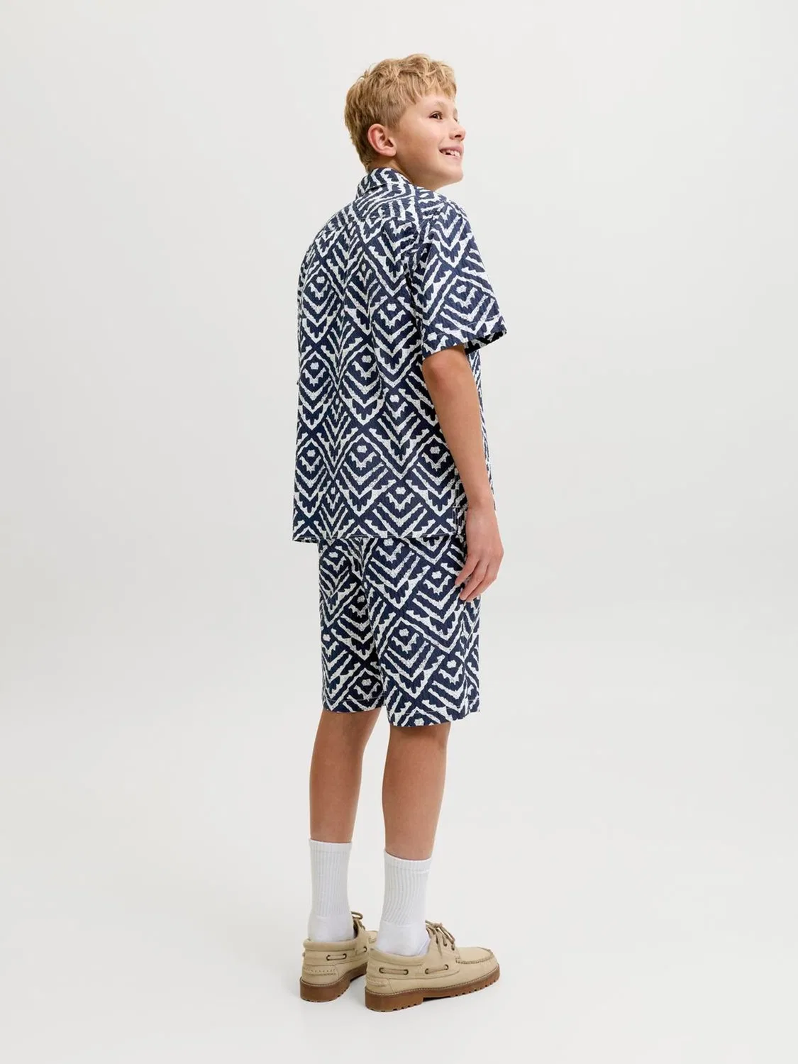 Рубашка-реглан с принтом JACK & JONES JUNIOR, синий — фото 3