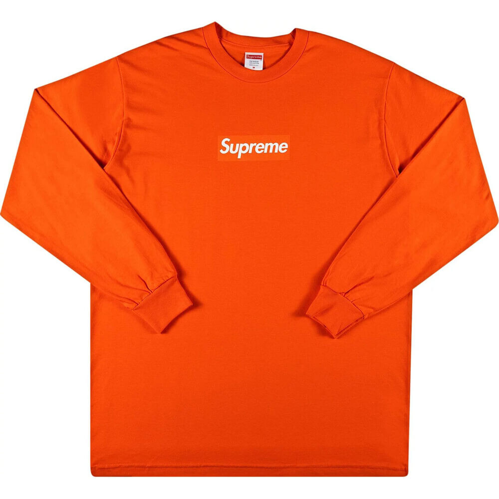 

Лонгслив Supreme Box Logo, оранжевый