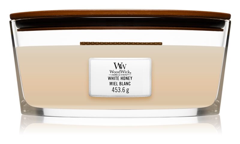 

Ароматическая свеча с деревянным фитилем Woodwick White Honey