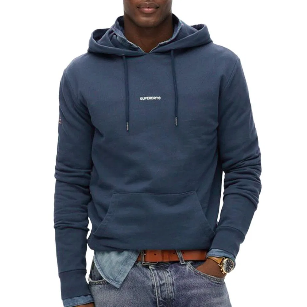 Мужское худи с капюшоном Plain Hood Superdry, Navyblau