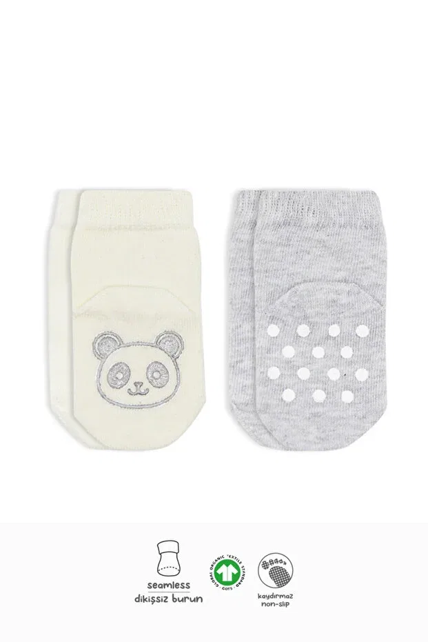 Детские носки для новорожденных хлопковые набор 2 шт Basics Store, White