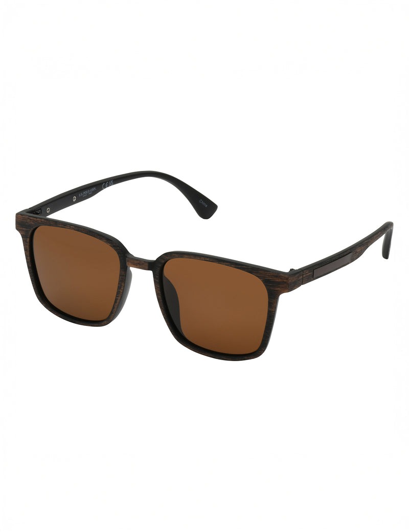 

Солнцезащитные очки U.S. Polo Assn Men's Rectangular Frame, коричневый
