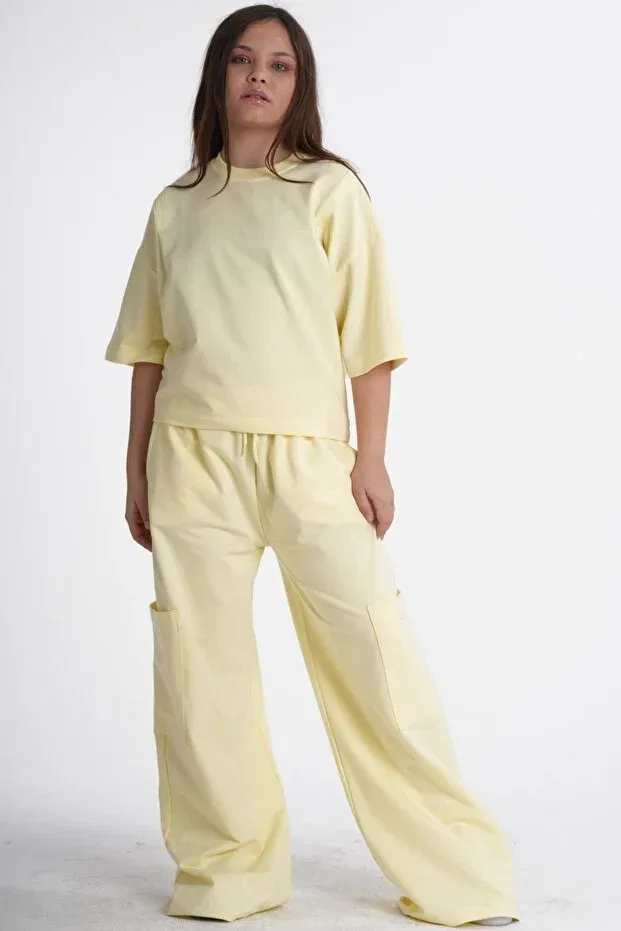 Детский комплект для девочек с карманами Haykids, Yellow