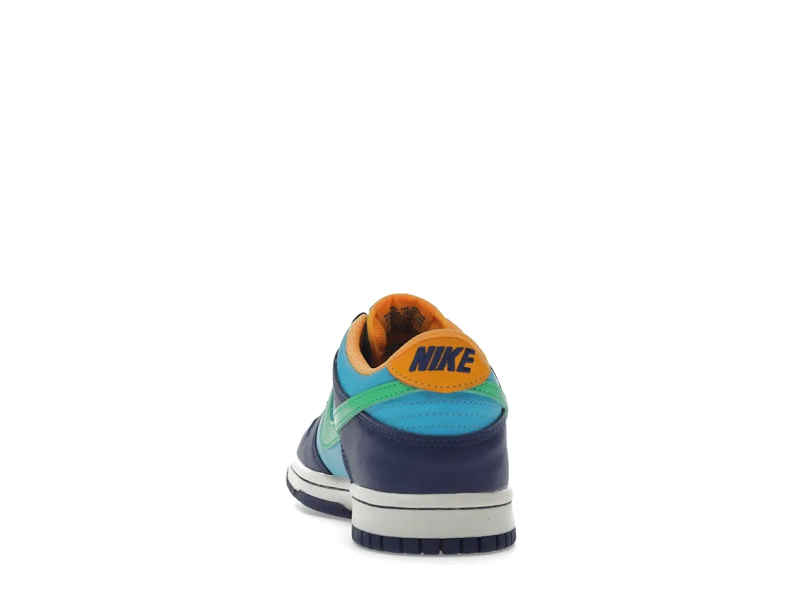 Детские кроссовки для активного отдыха Nike Dunk Low Nike, Baltic Blue/Electric Algae/Deep Royal/Laser Orange — фото 4