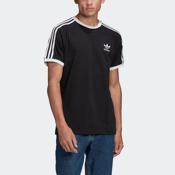 Футболка Adidas Originals Adicolor Classics 3-Stripes, черный — фото 3