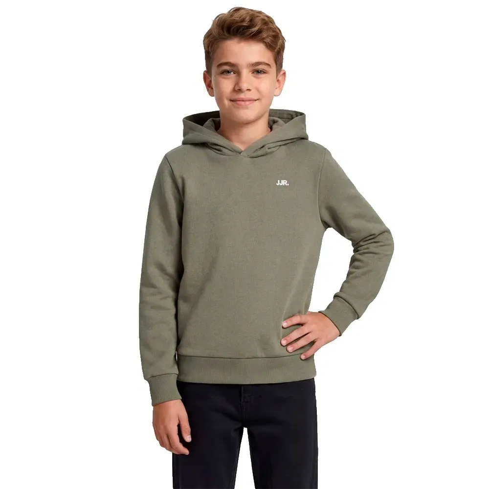 Детское худи с принтом Rebel Logo Jack & jones, Green