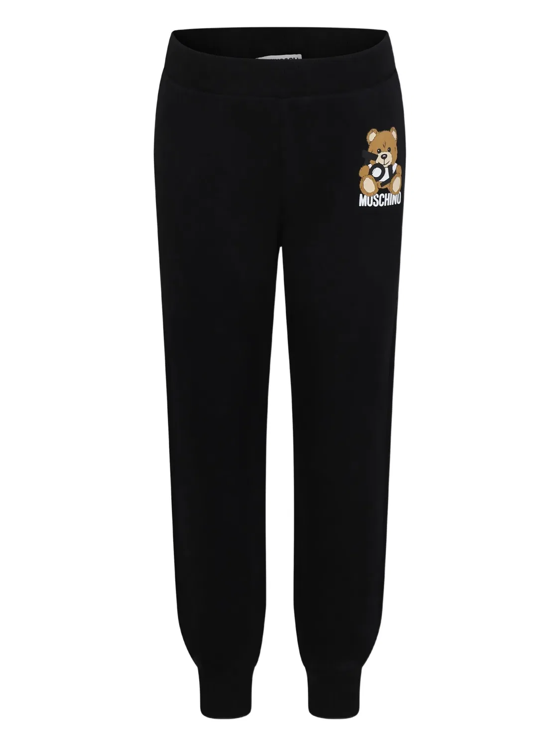 Трековые штаны с принтом Teddy Bear Moschino, черный