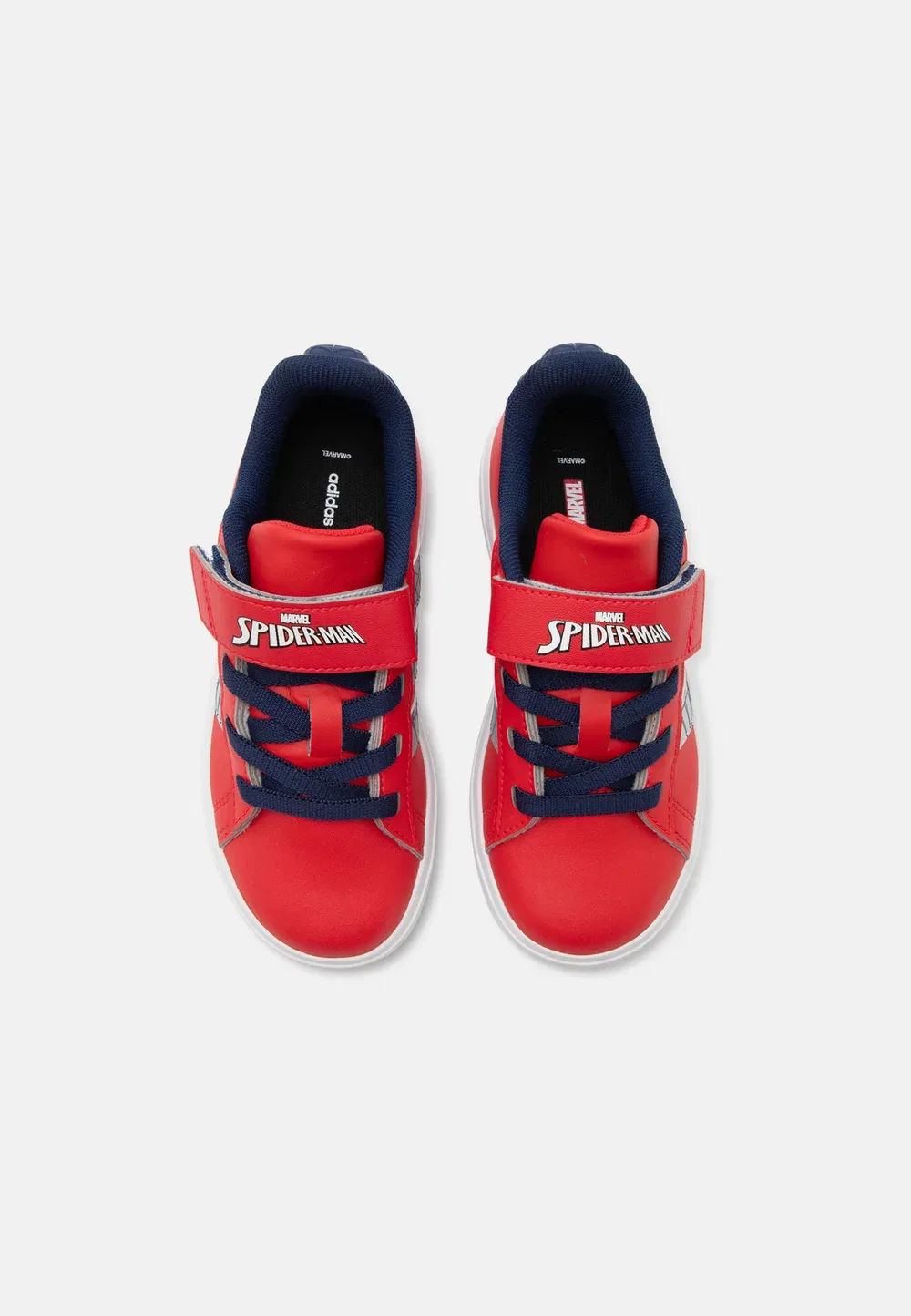 Кроссовки Grand Court Spider-Man унисекс Adidas Performance, Pure Ruby/Silver-Coloured Metallic/Dark Blue — фото 4
