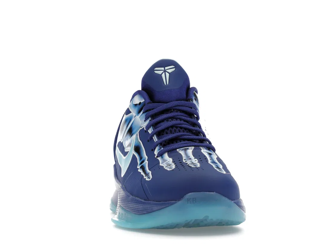 Детские кроссовки для мальчиков с рентгеновским принтом Nike Kobe 5, Deep Royal Blue/Baltic Blue/Glacier Blue — фото 2