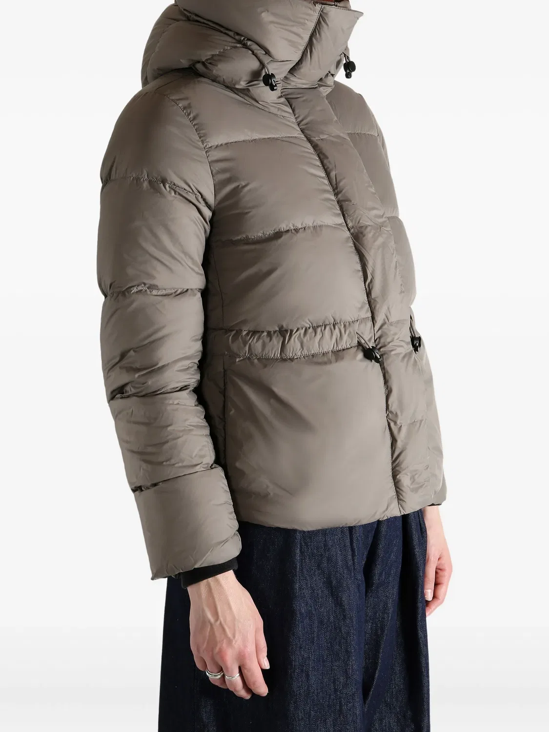 Canada Goose Пуховик с капюшоном серо-коричневый — фото 2
