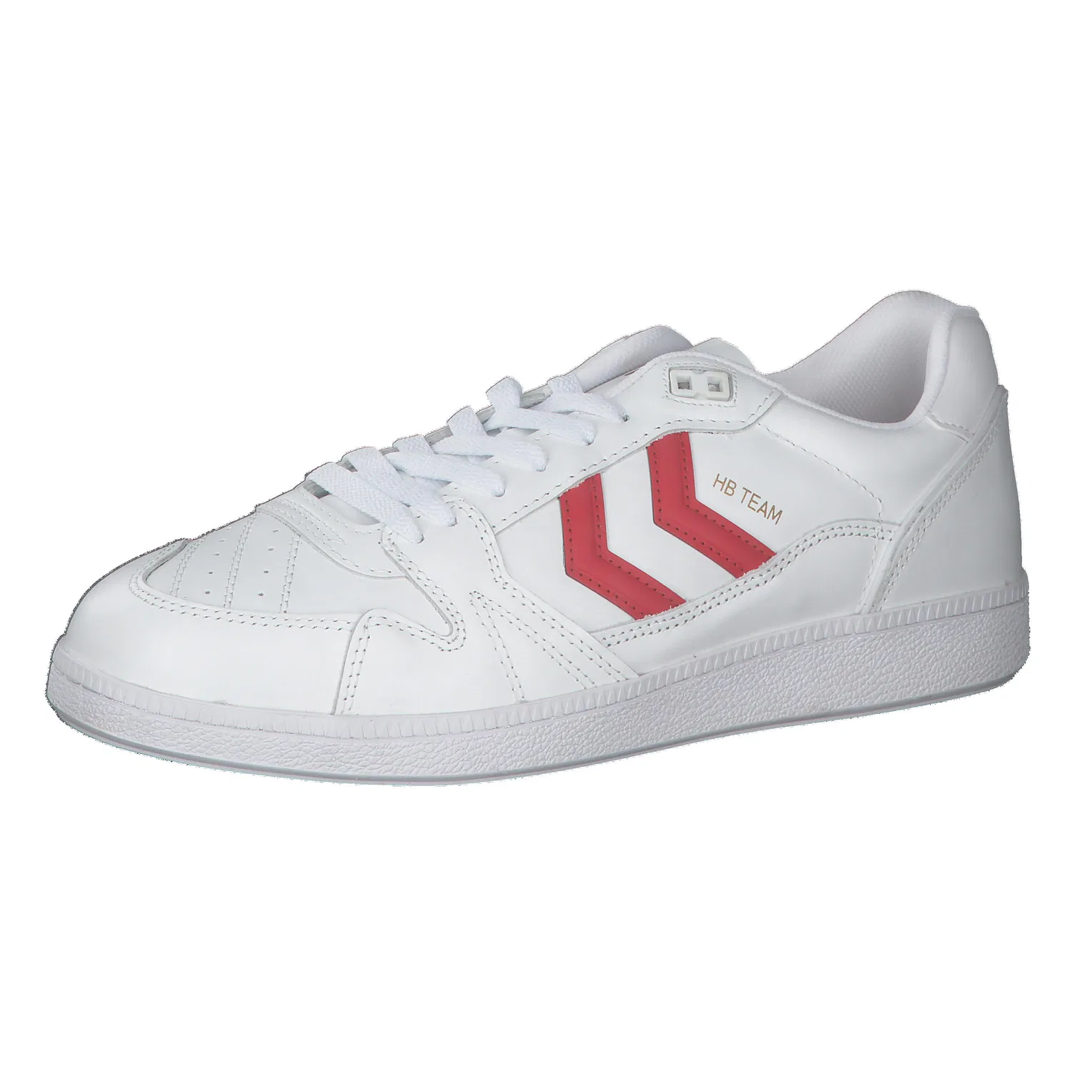 Детские кроссовки с кожаным верхом HB Team Hummel, Weiss Rot