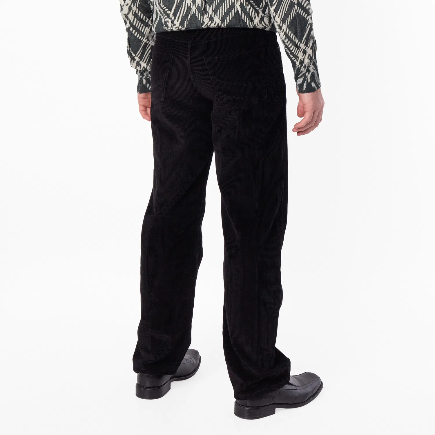 Брюки из вельвета 5 карманов 5-Pocket Corduroy Cotton Pants Burberry, Black — фото 4