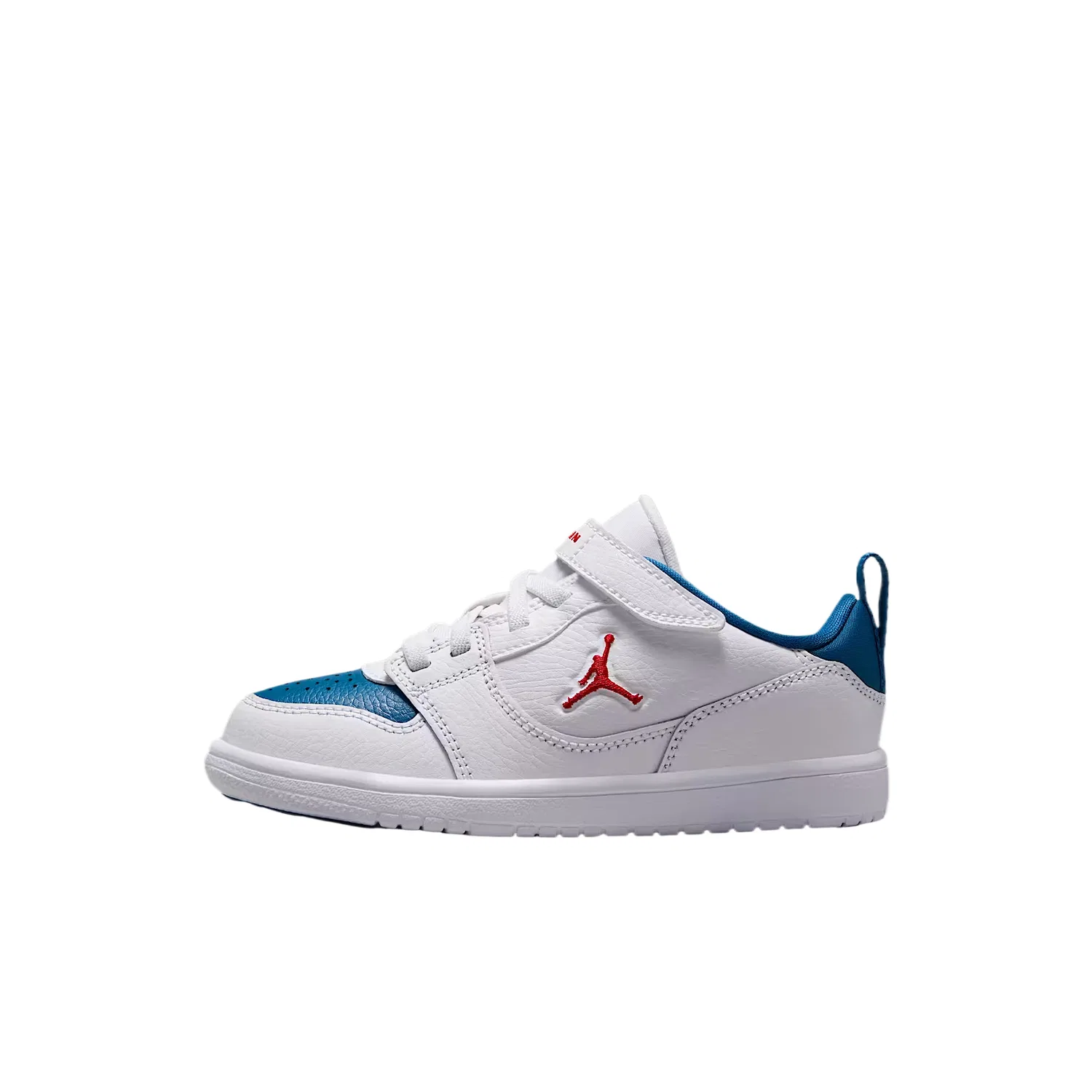 Детские кеды для скейтбординга Court Connect, White/Pure Blue/Fire Red, Jordan