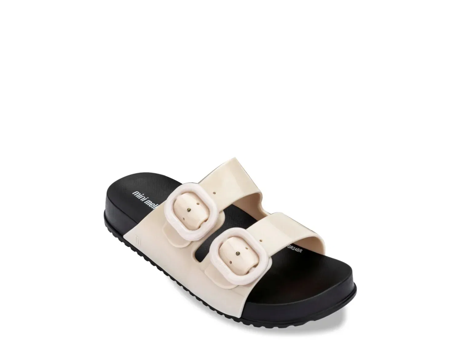 Слайды из джерси Cozy Jelly, Mini Melissa, бежевый/бежевый/черный
