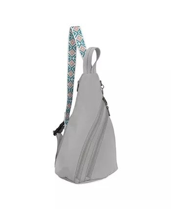 

Рюкзак Sakroots Recycled On The Go Sling, светло-серый