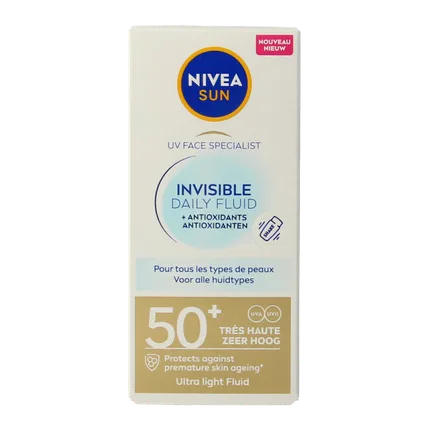Солнцезащитный флюид для лица SPF 50 Nivea Sun Face Daily Fluid, 40 мл
