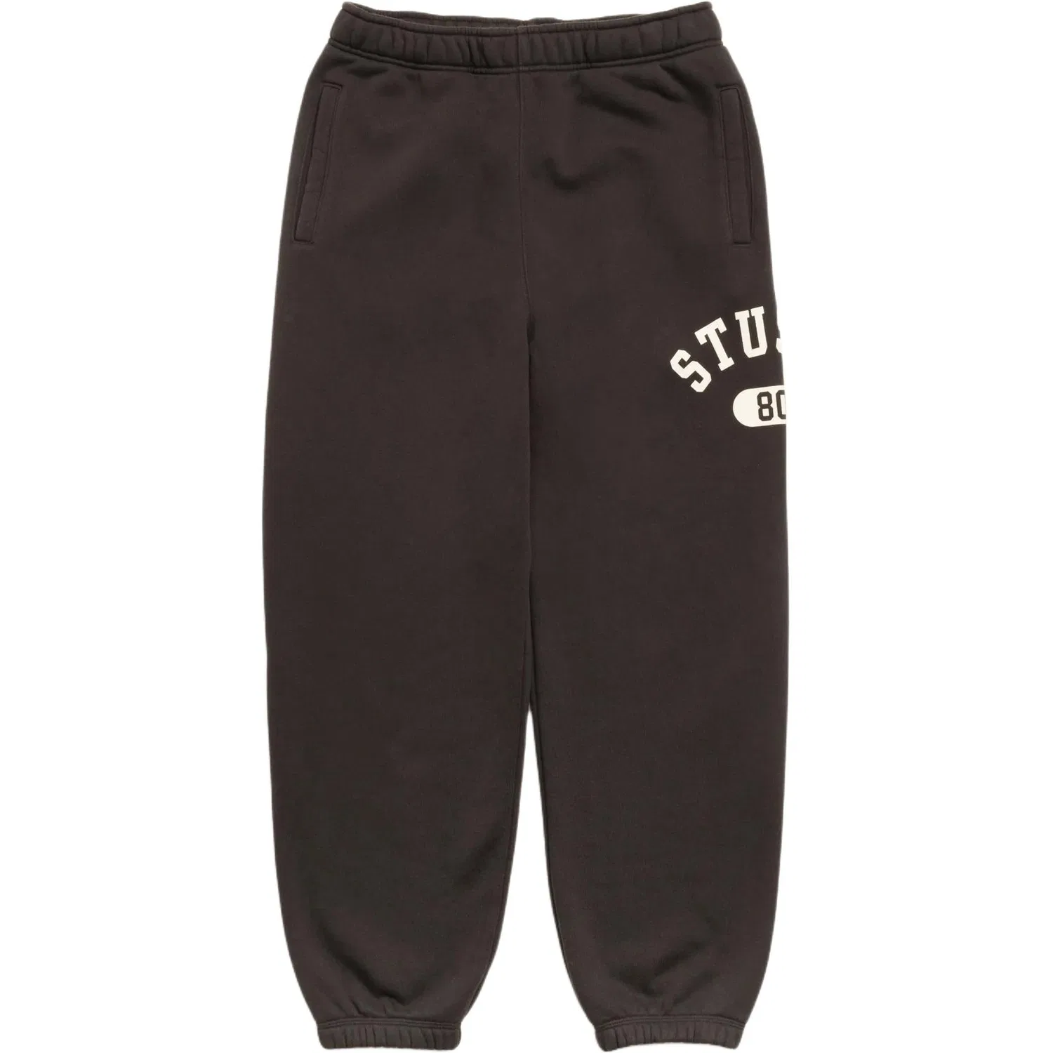 Детские утепленные спортивные штаны на манжетах Heather Gray Stussy — фото 3