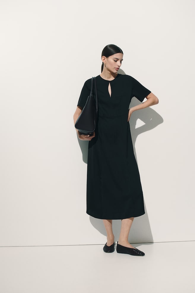 

Платье из твила H&M, черный