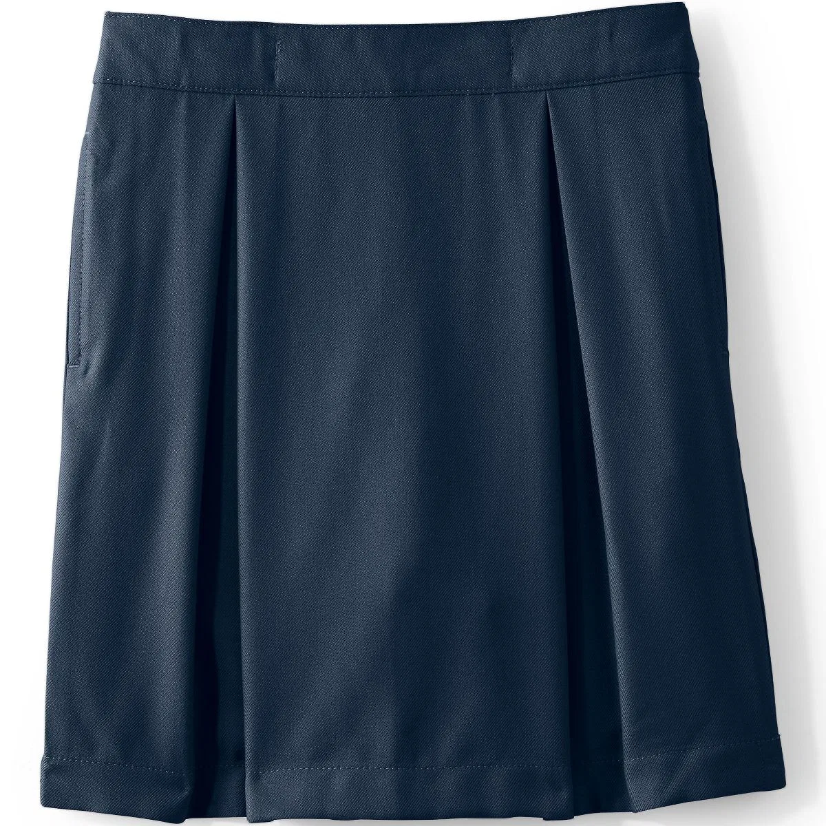 Детская юбка-шорты для девочек плиссированная School Uniform Classic Navy Lands' End — фото 3