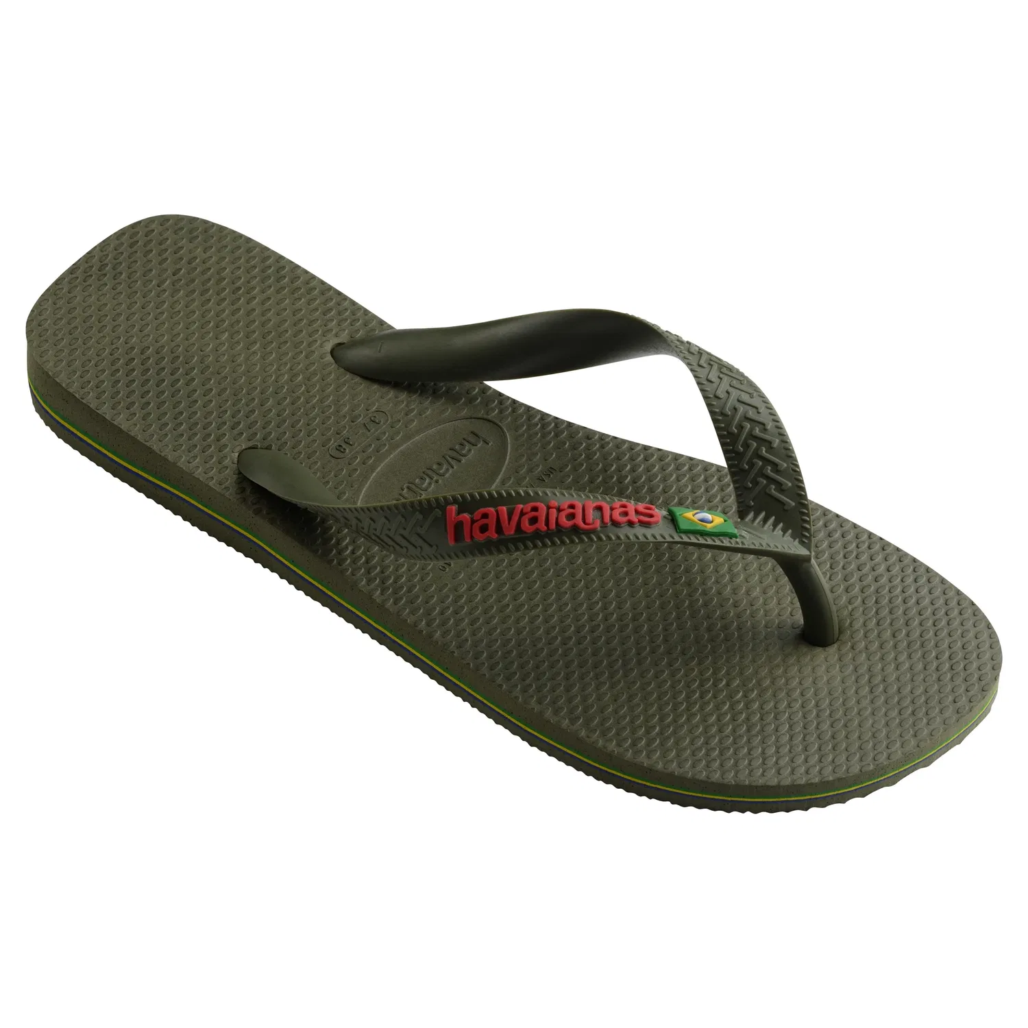 Шлепанцы детские с логотипом Brasil Logo Havaianas, зеленый — фото 2