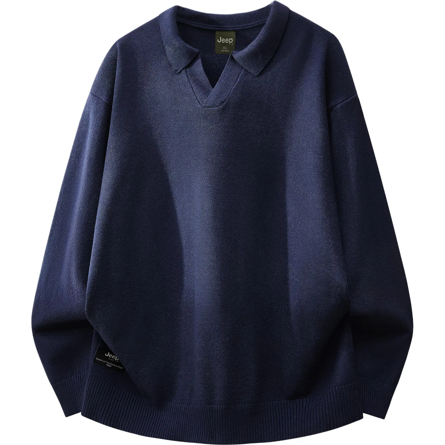 Детский джемпер с лацканом Jeep, Navy Blue