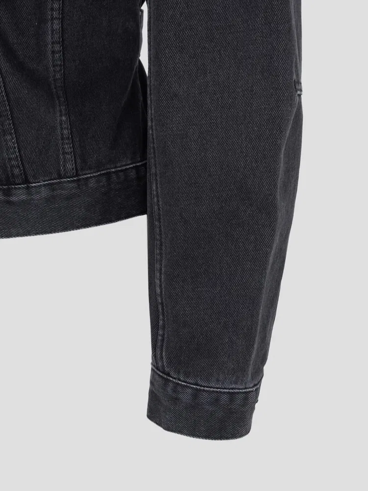 Джинсовая куртка De-Nîmes JACQUEMUS, Black — фото 4