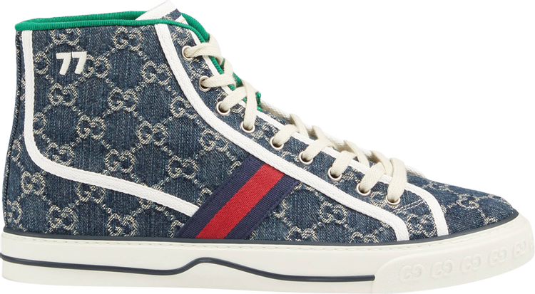 

Кроссовки Gucci Tennis 1977 High Denim, синий