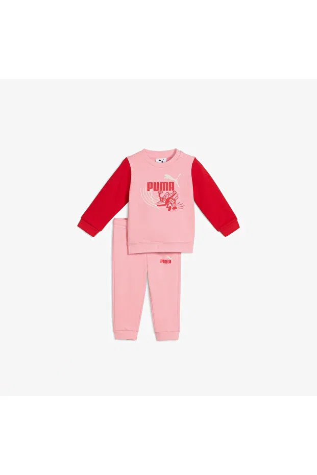 Детский спортивный комплект для девочек с принтом Puma, Pink